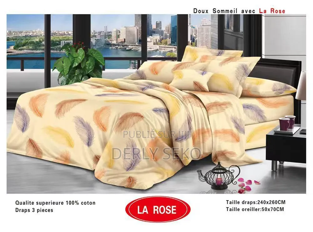 2 Draps Et 2 Taies d'Oreiller