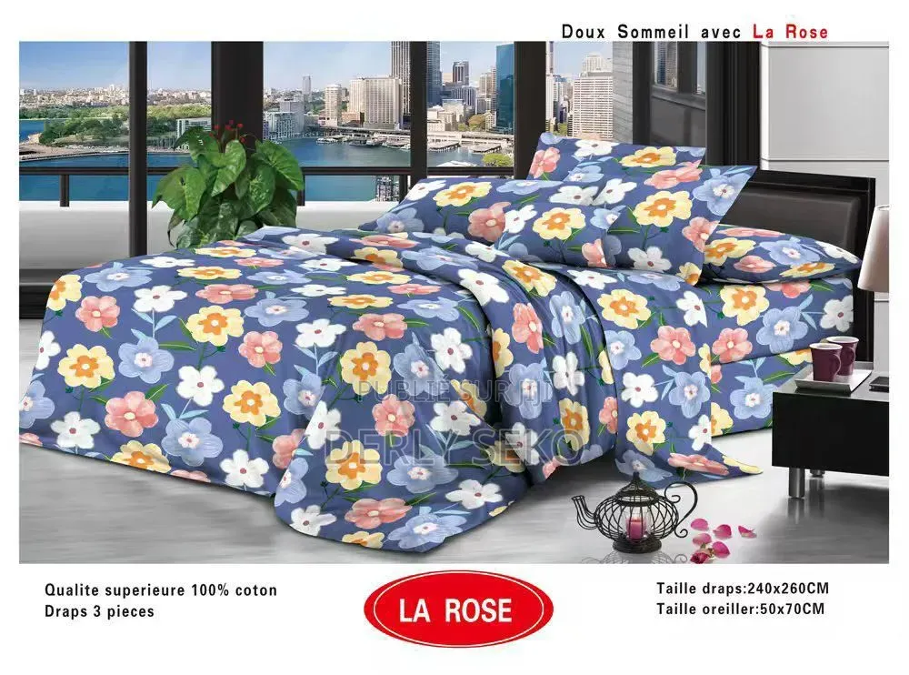 2 Draps Et 2 Taies d'Oreiller