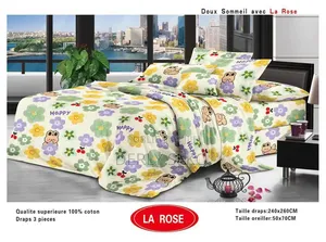 2 Draps Et 2 Taies d'Oreiller