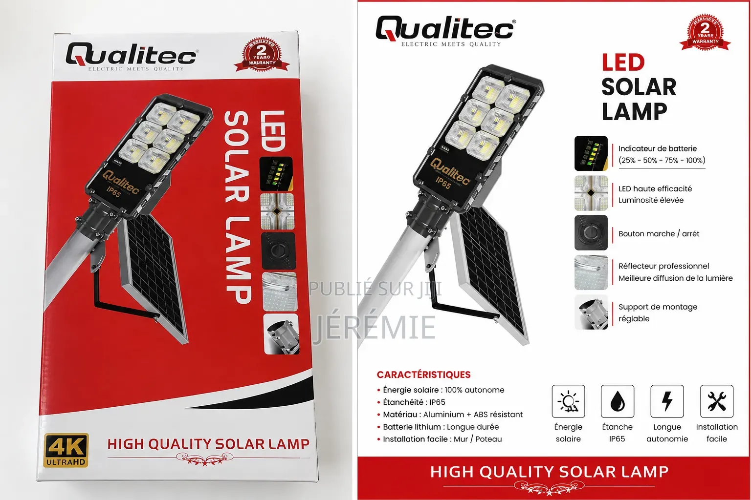 Lampadaire Solaire Qualitec