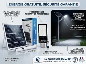 Lampadaire Solaire 1200w