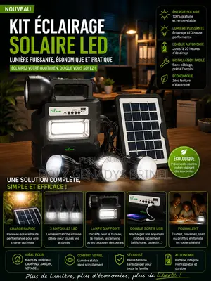 Kit Complet Radio Et Lampe Solaire