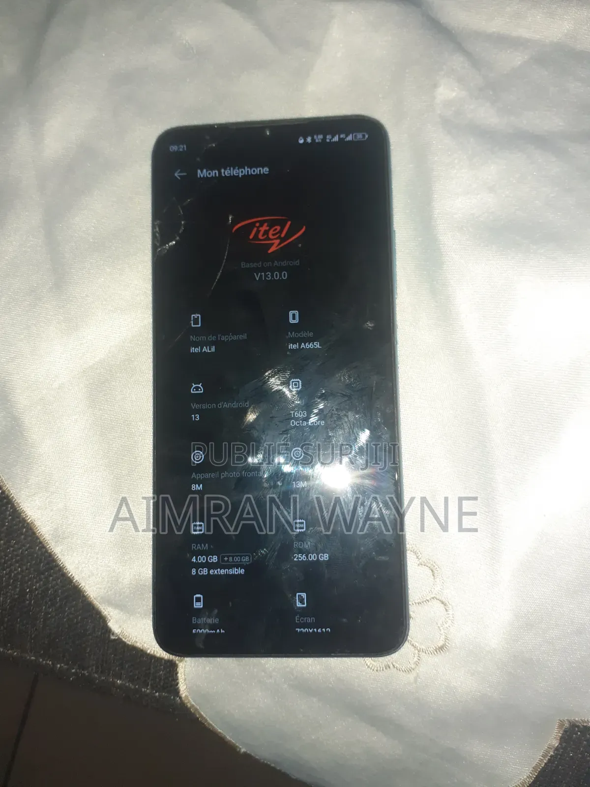 Itel A70 256 GB Bleu