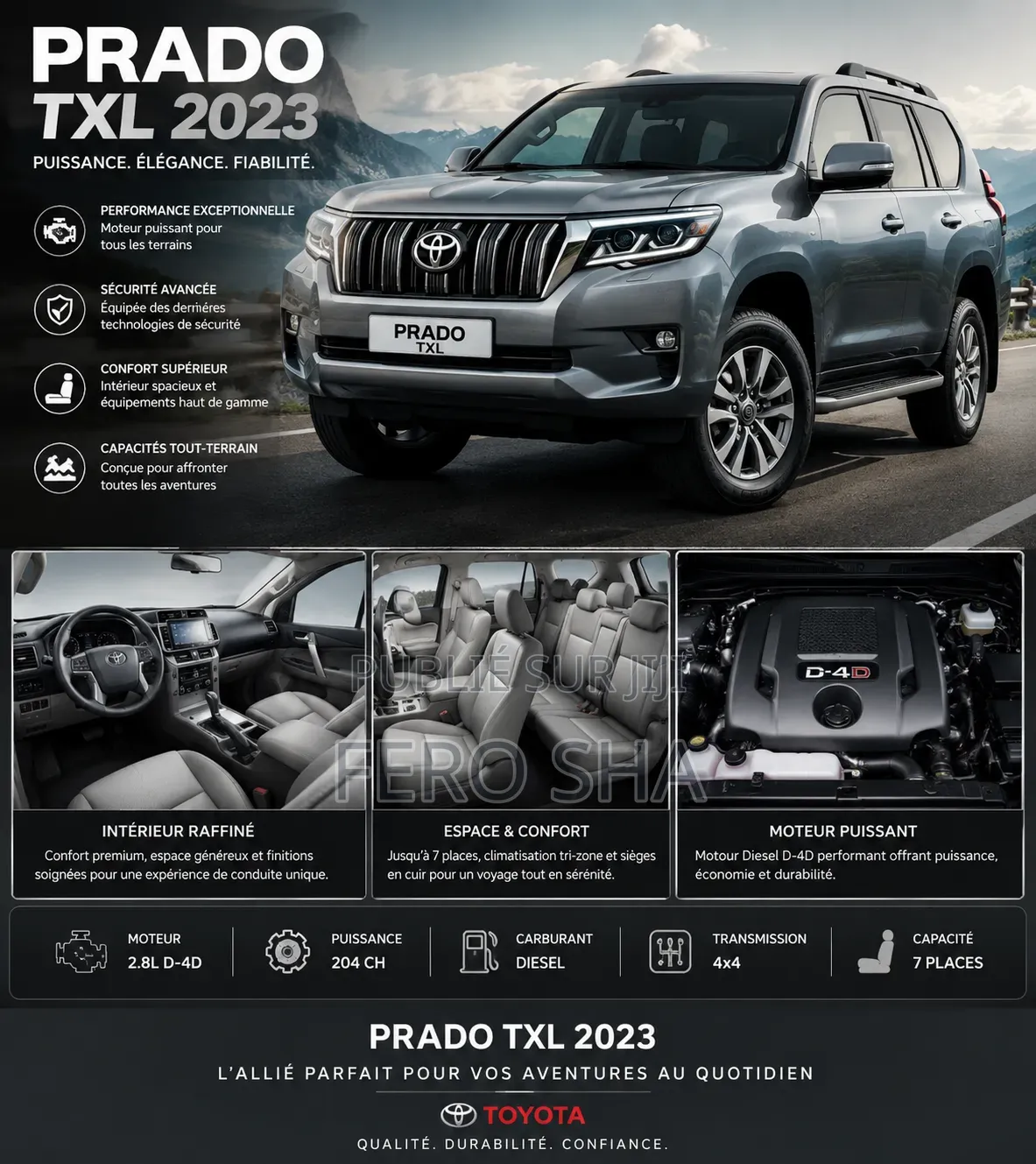 Nouveau Toyota Land Cruiser Prado 2023 Autre
