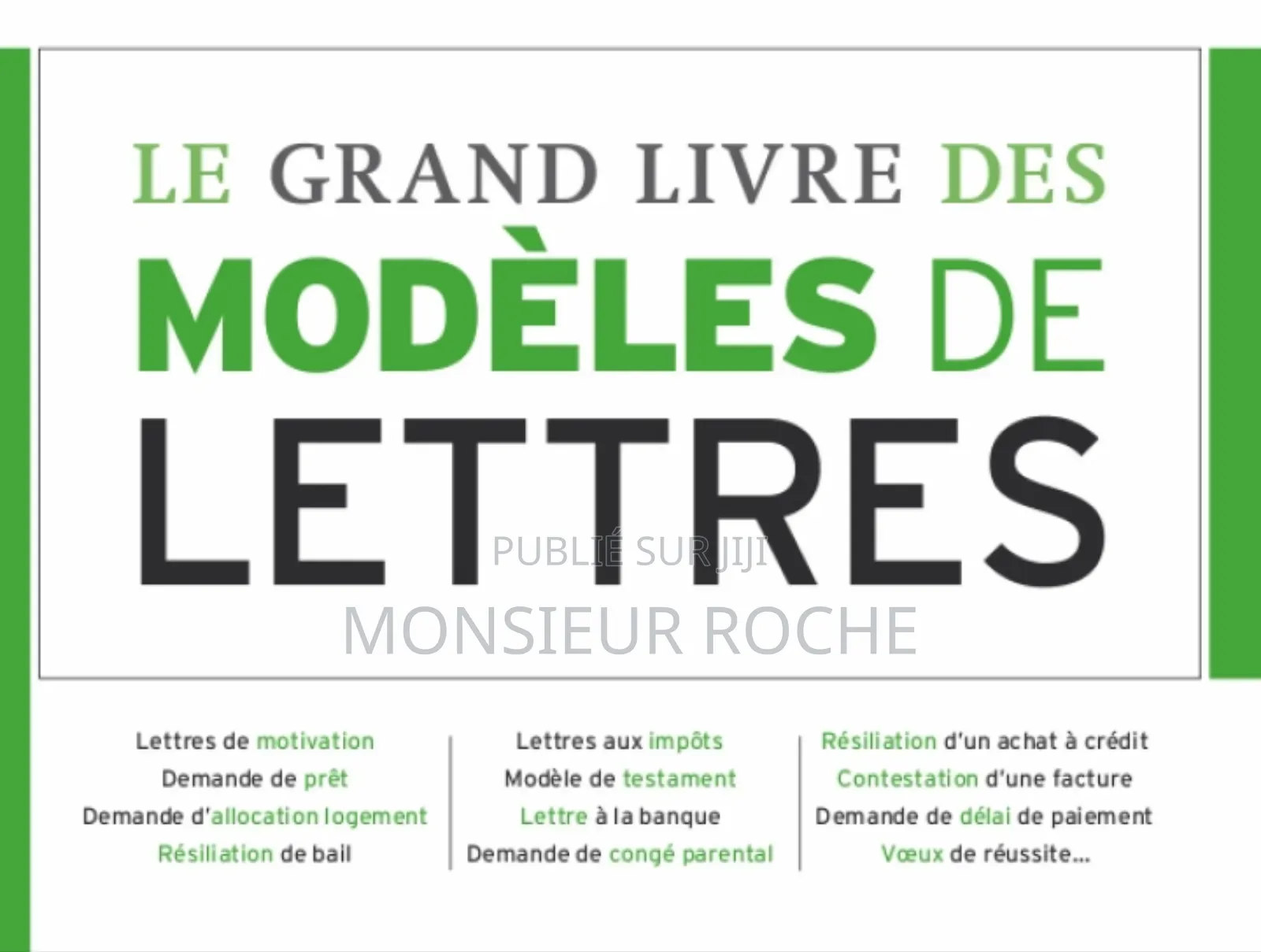Biblio Juridique Et Administrative, Grand Livre : Modèles De Lettres