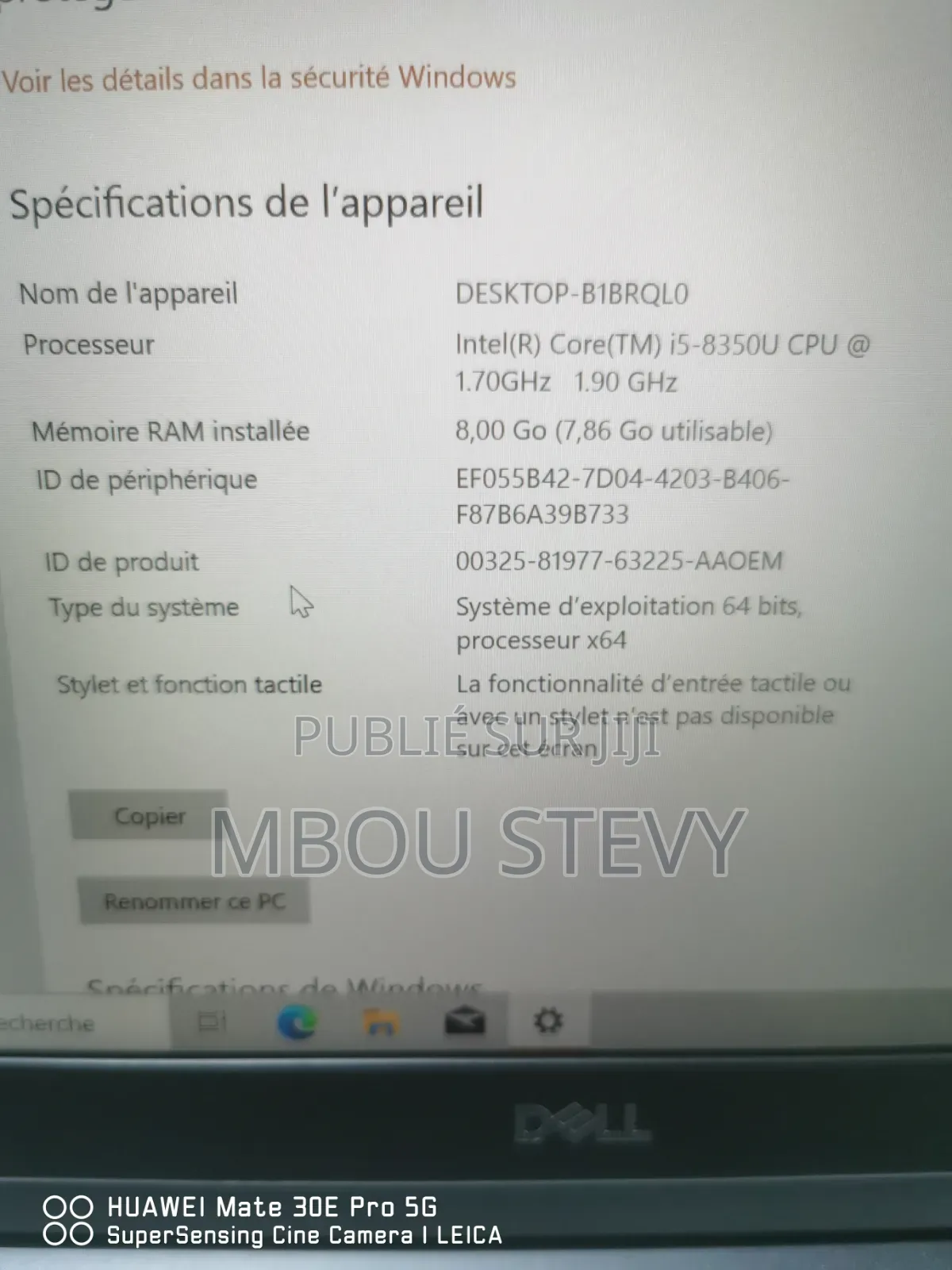 Ordinateur portable Dell Latitude 5490 8GB Intel Core i5 SSD 256GB