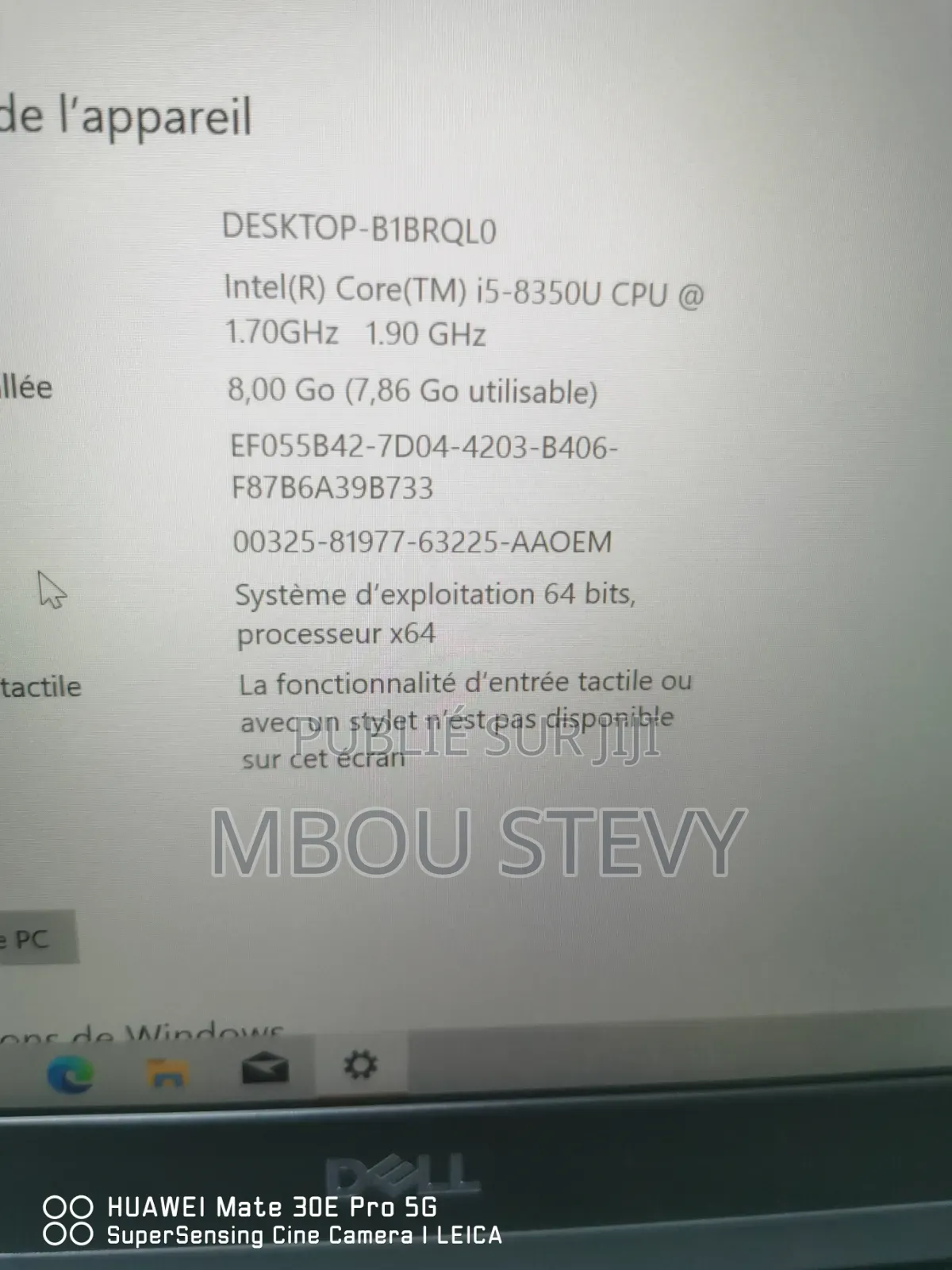 Ordinateur portable Dell Latitude 5490 8GB Intel Core i5 SSD 256GB