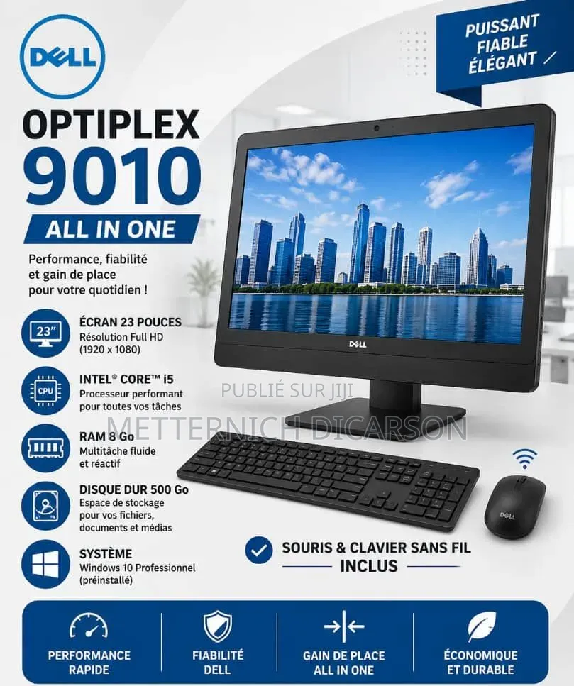 Nouveau Dell OptiPlex 7000 7410 All-in-One 8GB Intel Core i5 SSD 500GB