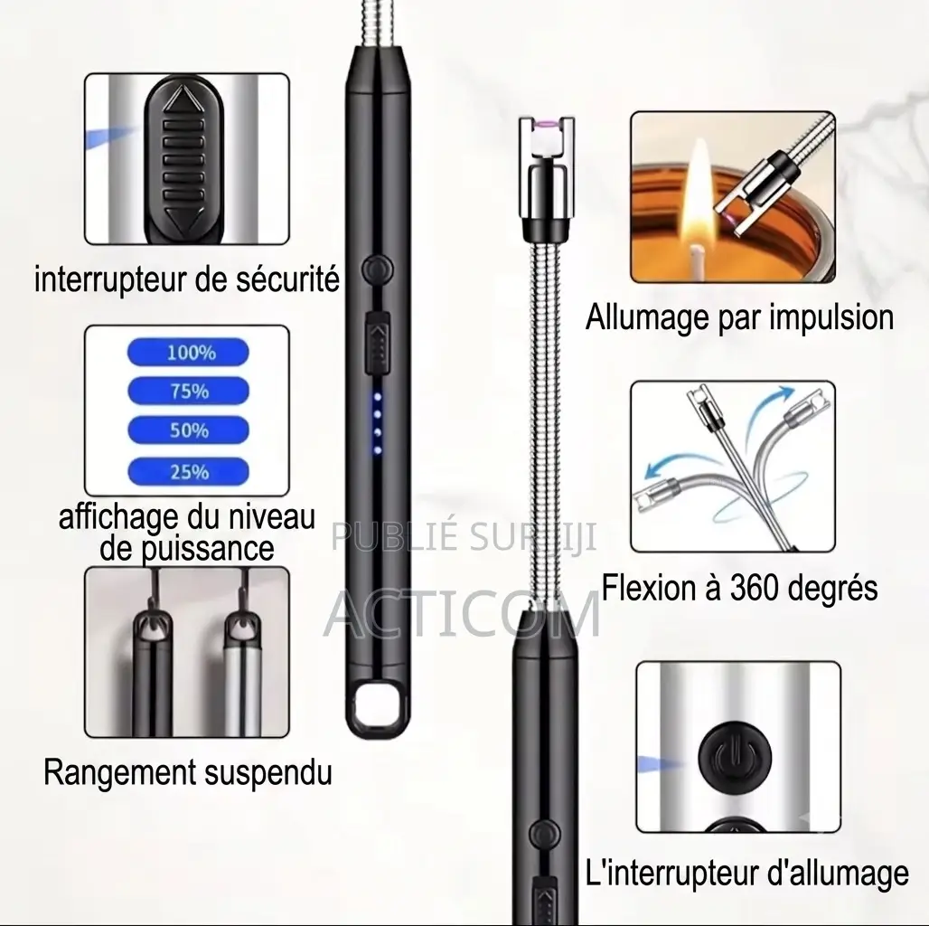 Allume Gaz Électrique Rechargeable