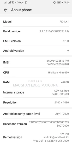 Huawei P Smart Dual SIM 64 GB Doré
