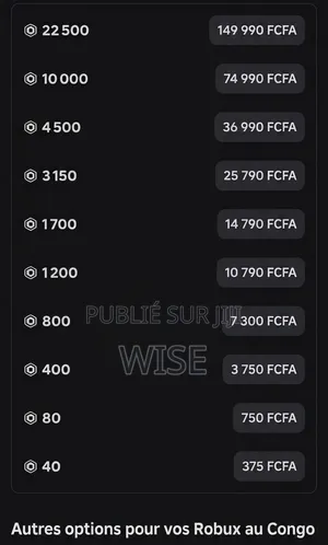 (Crypto Monnaie Rbx) Carte Cadeau Roblox