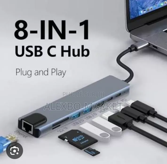 Usb C Hub Multiport 8-en-1