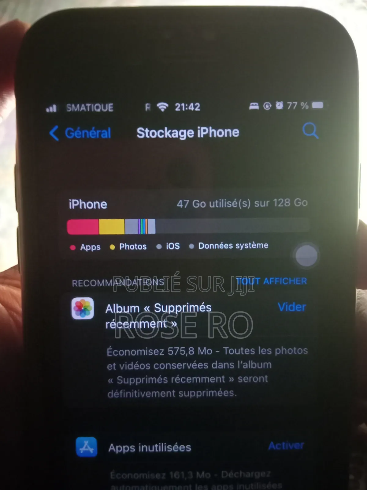 Apple iPhone 7 128 GB Or rose
