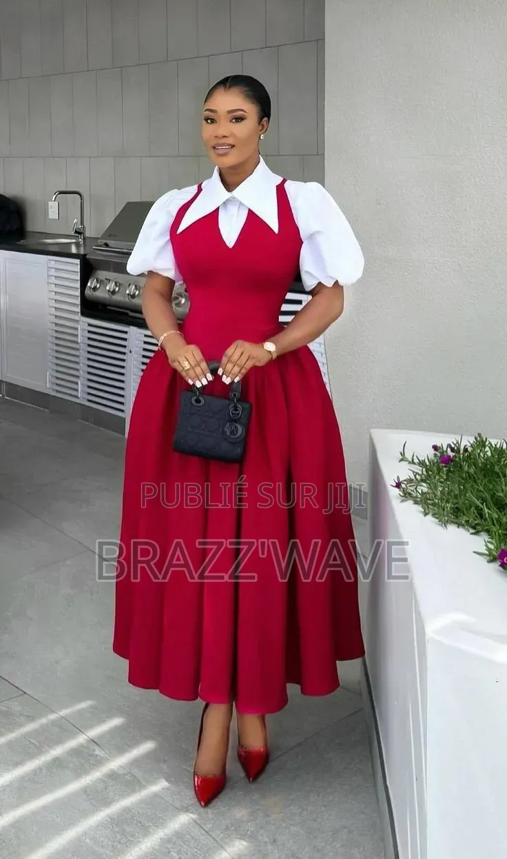 Robe Mi-Longue Bicolor