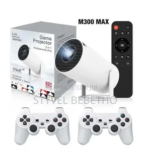 Mini Vidéoprojecteur Android M300 Max 2-en-1 Avec Jeux Et Wifi