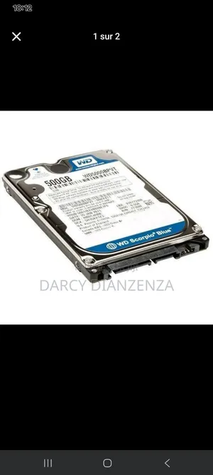 Disque Dur Externe 500gb À Vendre.