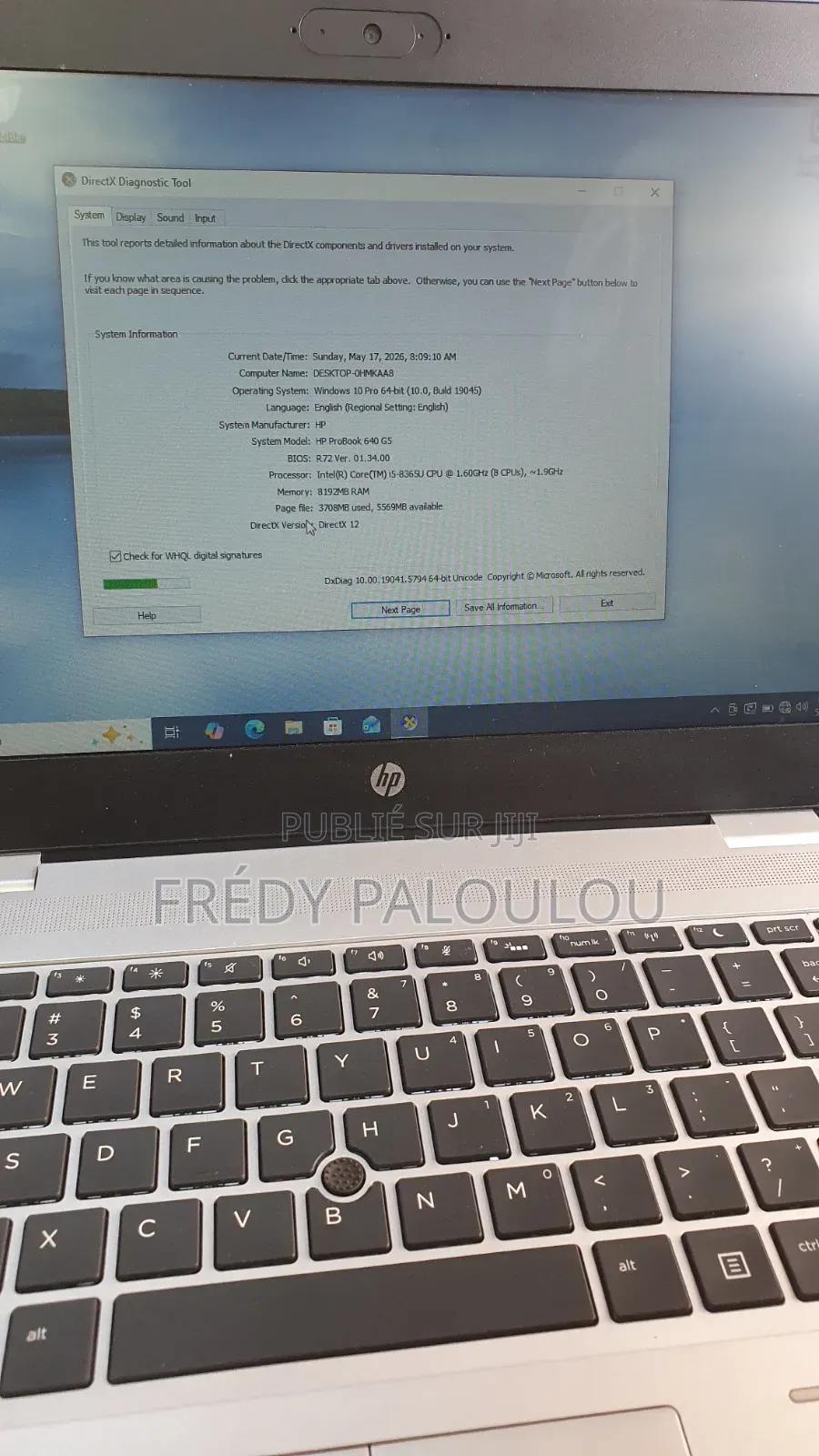 Nouveau HP ProBook 640 G5 8GB Intel Core i5 SSD 500GB