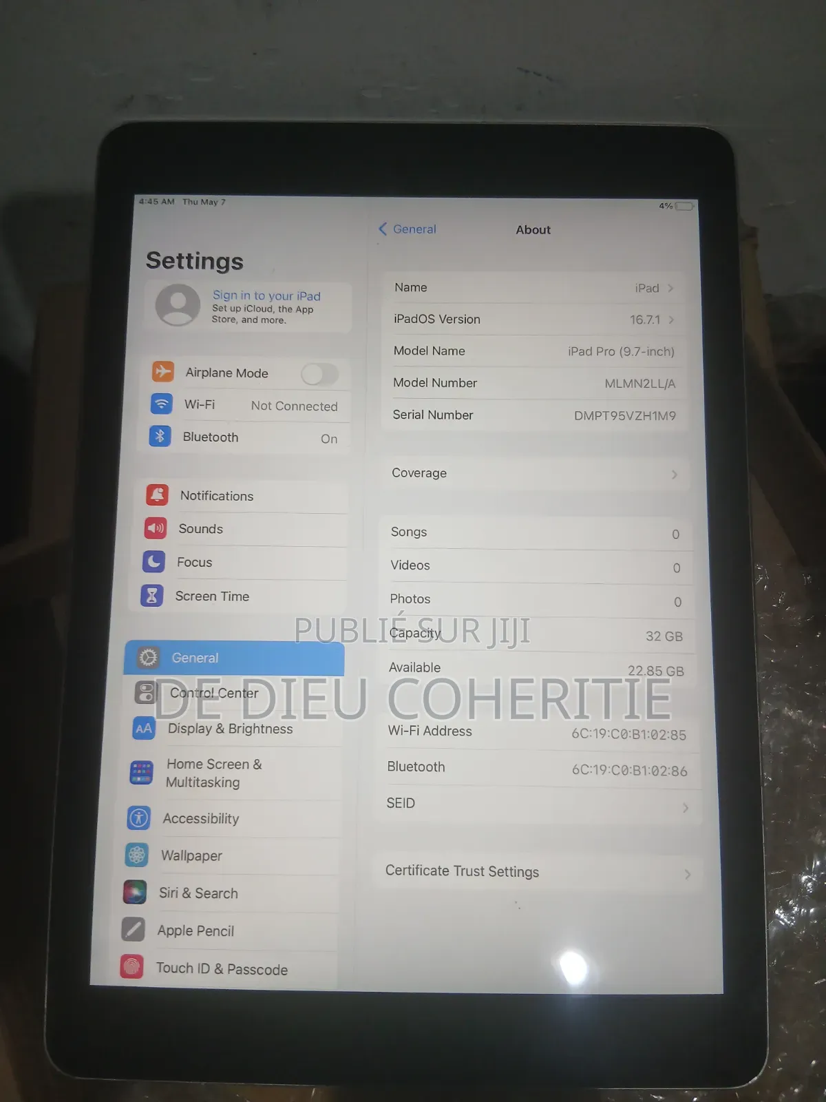 Apple iPad Air 2 64 GB Argenté