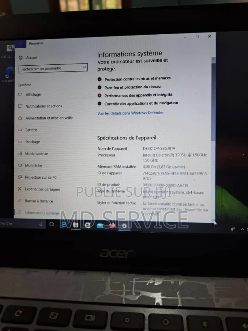 Nouveau Acer Aspire S7-393 4GB Intel Core i5 HDD+SSD 128GB