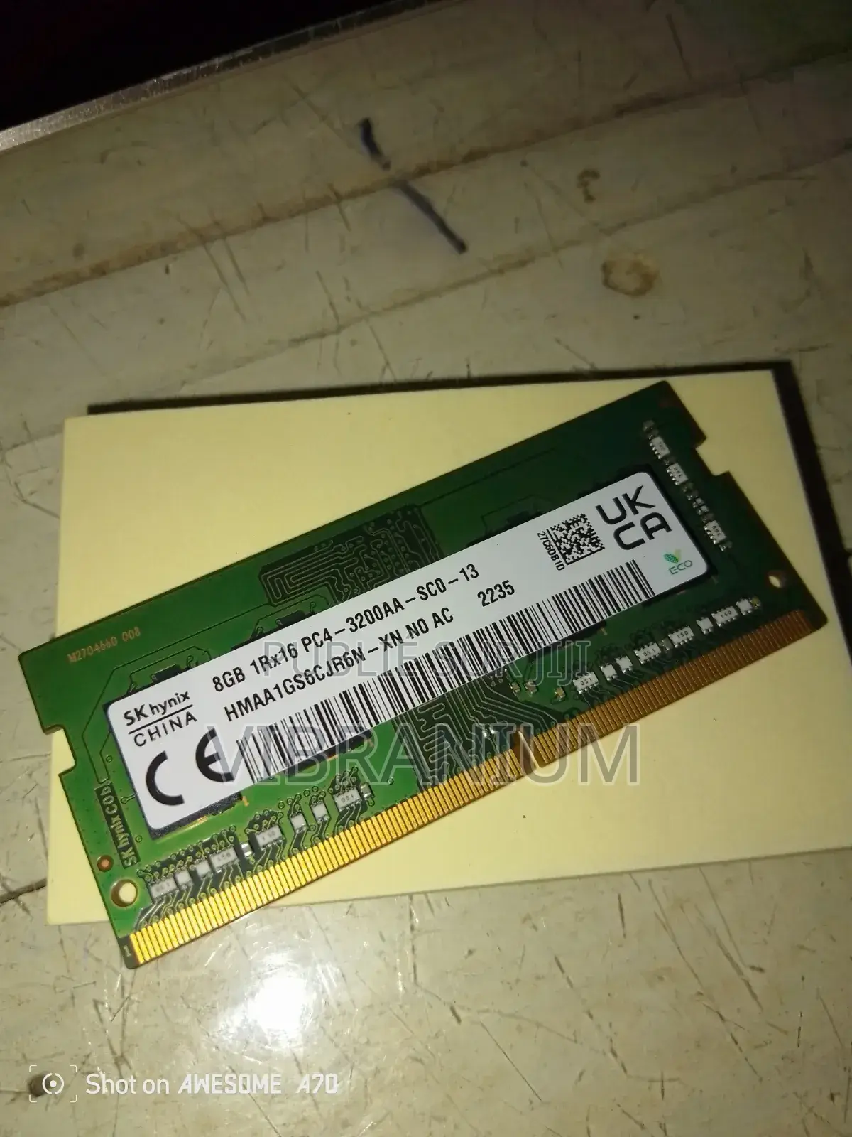 Ram Pc Portable 8 Go Ddr4 d'Origine