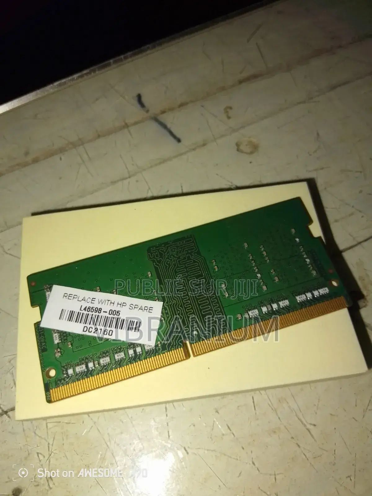 Ram Pc Portable 8 Go Ddr4 d'Origine