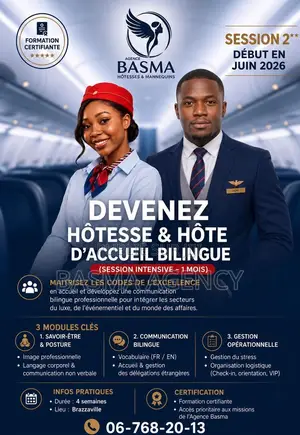 Formation Certifiante : Devenez Hôtesse d'Accueil Bilingue (1 Mois)