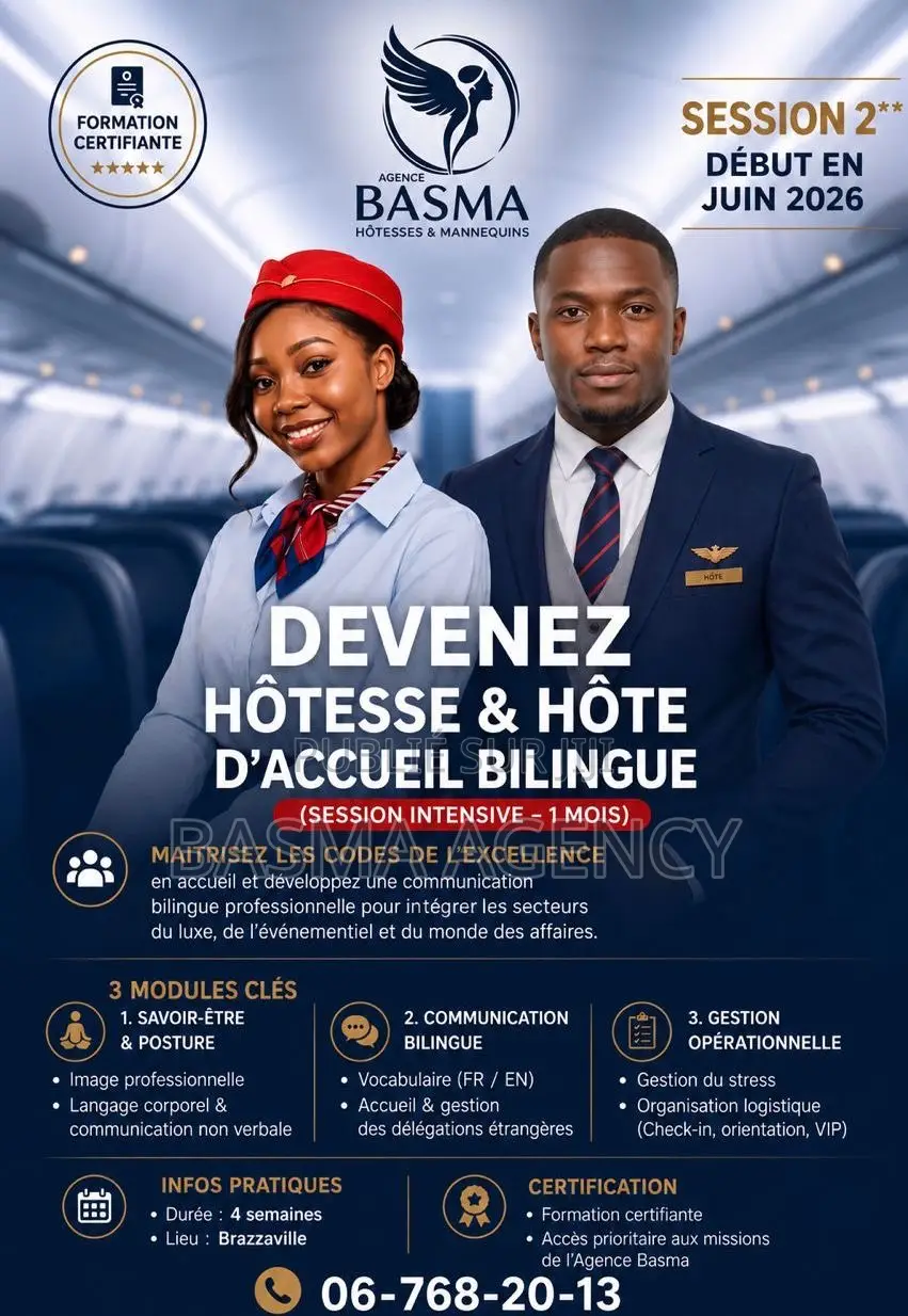 Formation Certifiante : Devenez Hôtesse d'Accueil Bilingue (1 Mois)