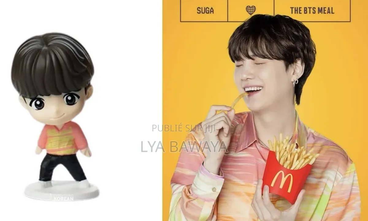 Figurines Suga Petite Représentation Stylisées Du Membres De BTS