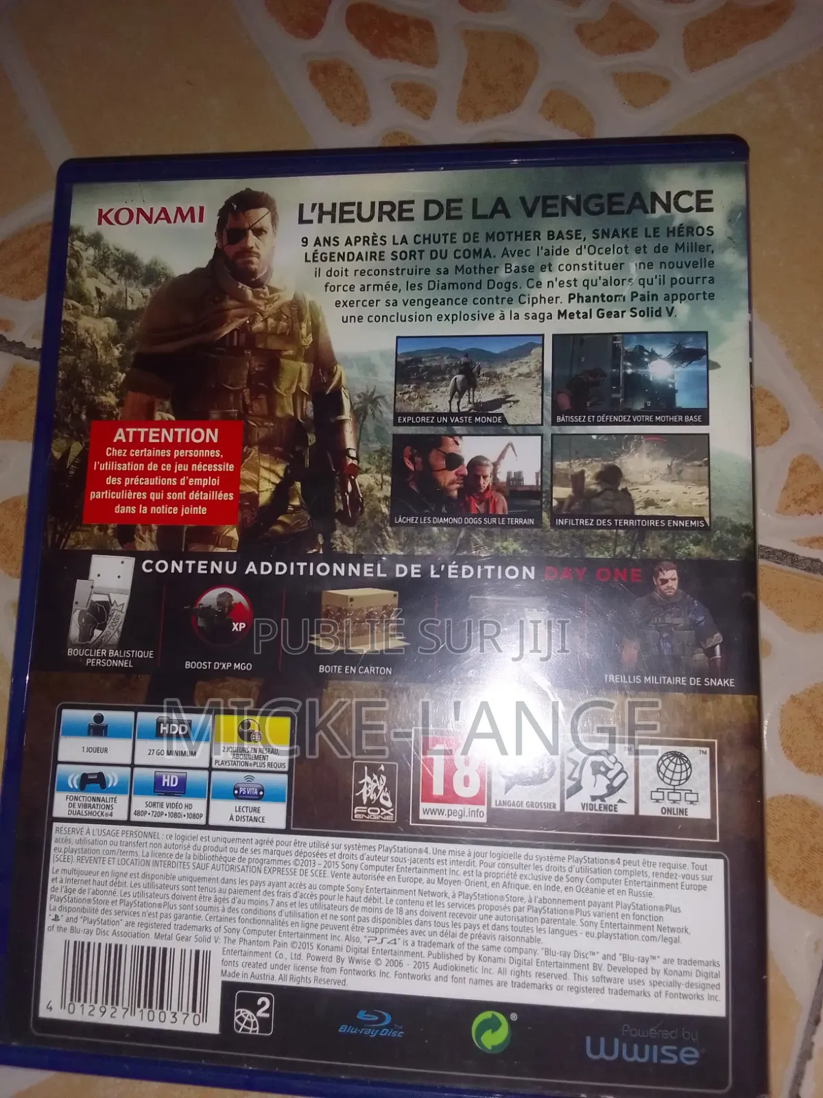 Jeu Ps4 Exclusive Incroyable