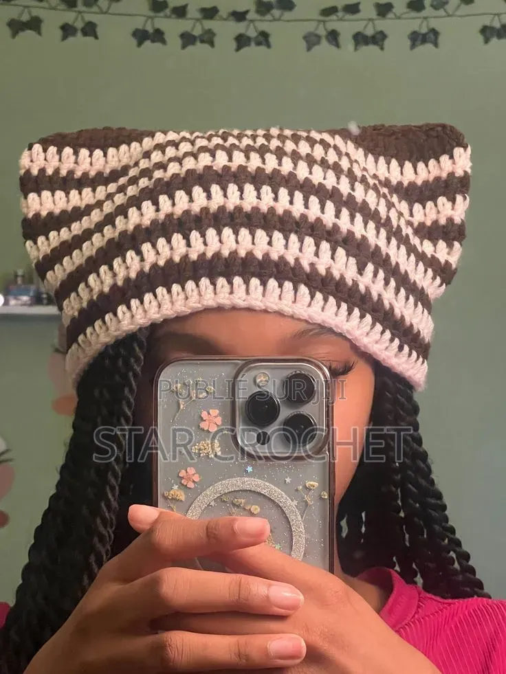 Bonnets Chat Crochetés