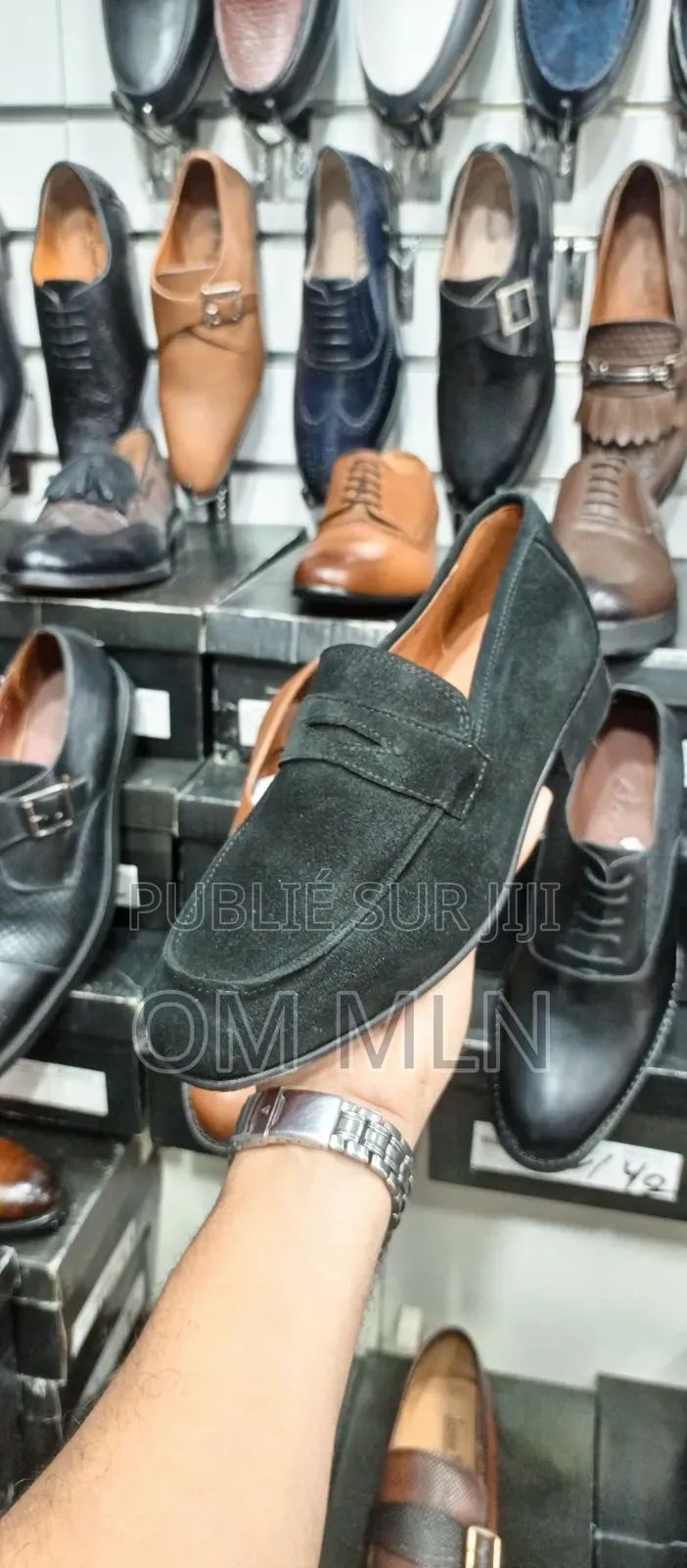 Mocassin en Cuir Véritable