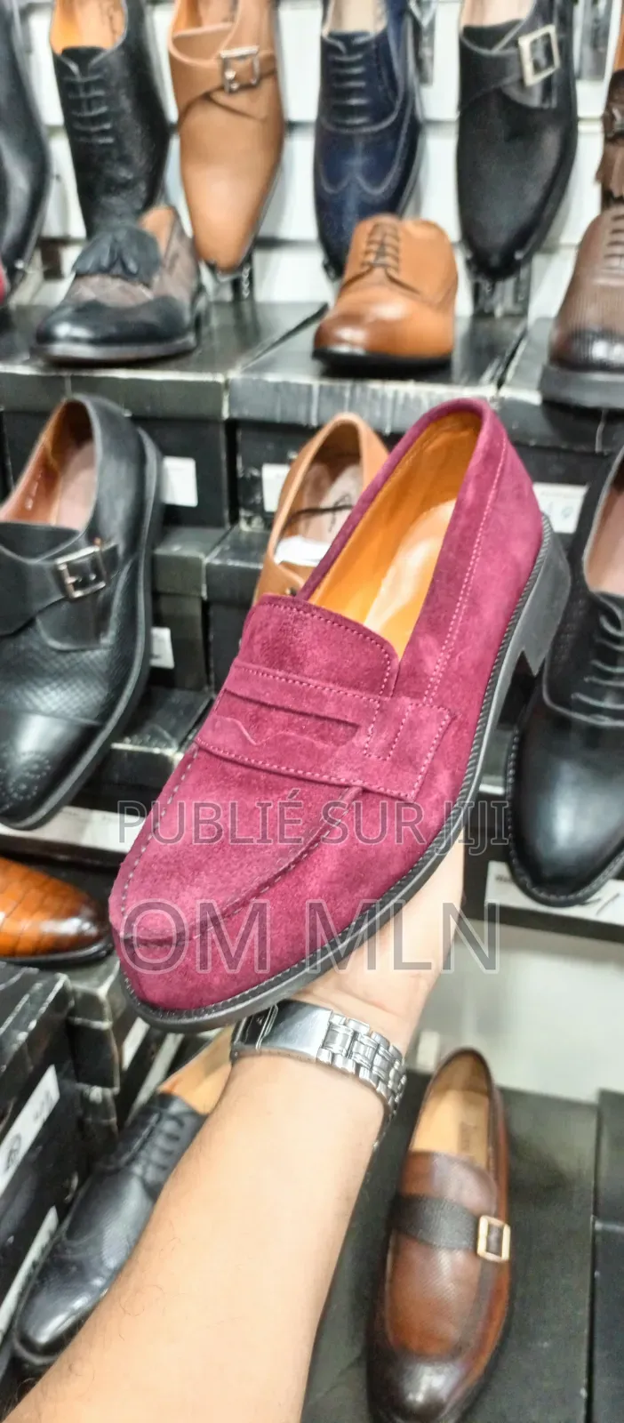 Mocassin en Cuir Véritable