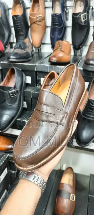 Mocassin en Cuir Véritable