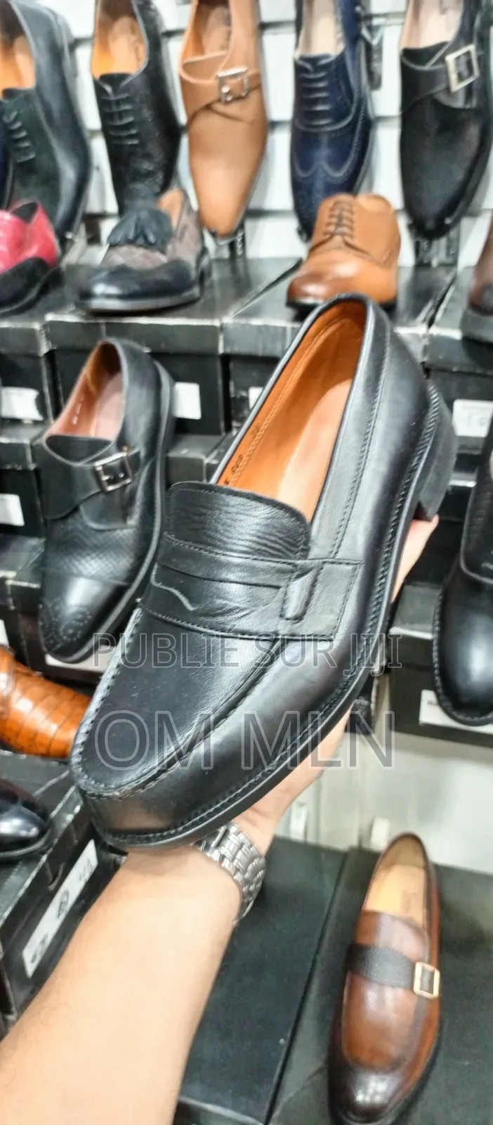 Mocassin en Cuir Véritable