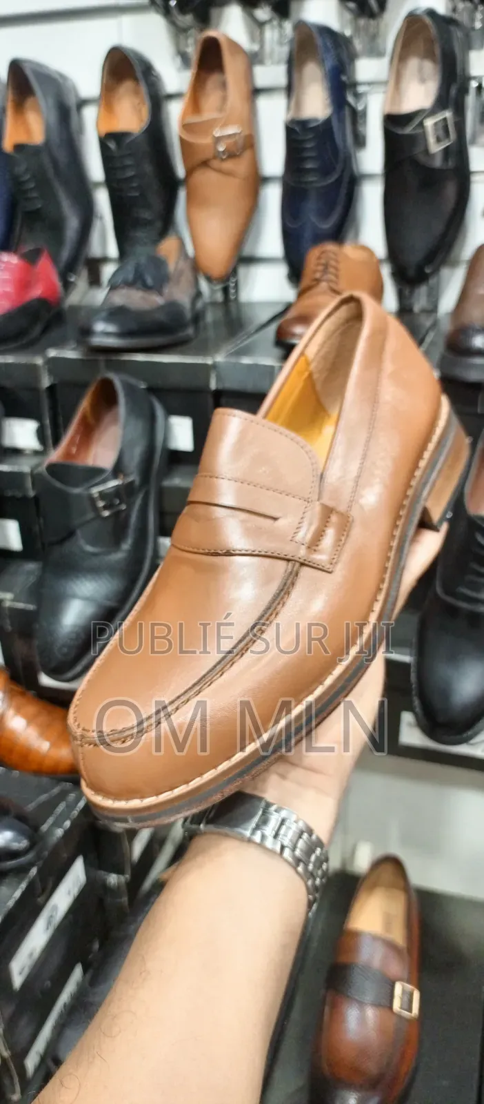 Mocassin en Cuir Véritable