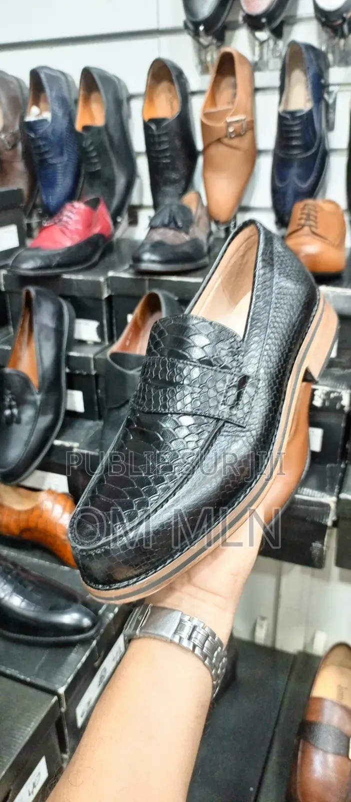 Mocassin en Cuir Véritable