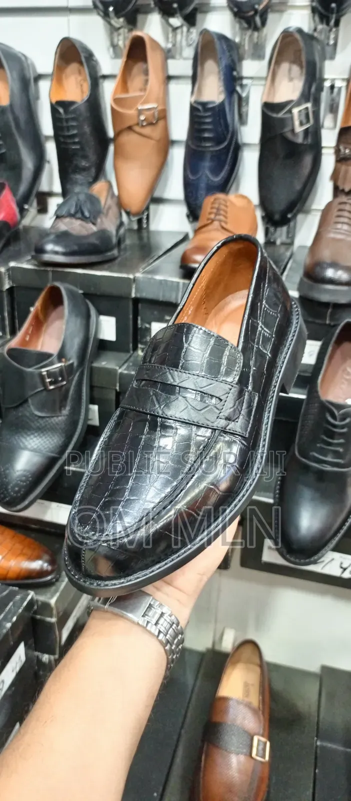 Mocassin en Cuir Véritable