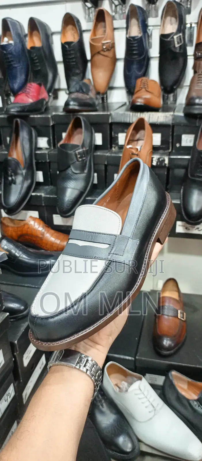 Mocassin en Cuir Véritable