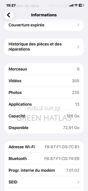 Apple iPhone 11 128 GB Noir