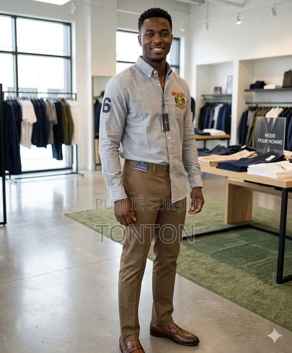 Ensemble Chemise Et Pantalon Kaki