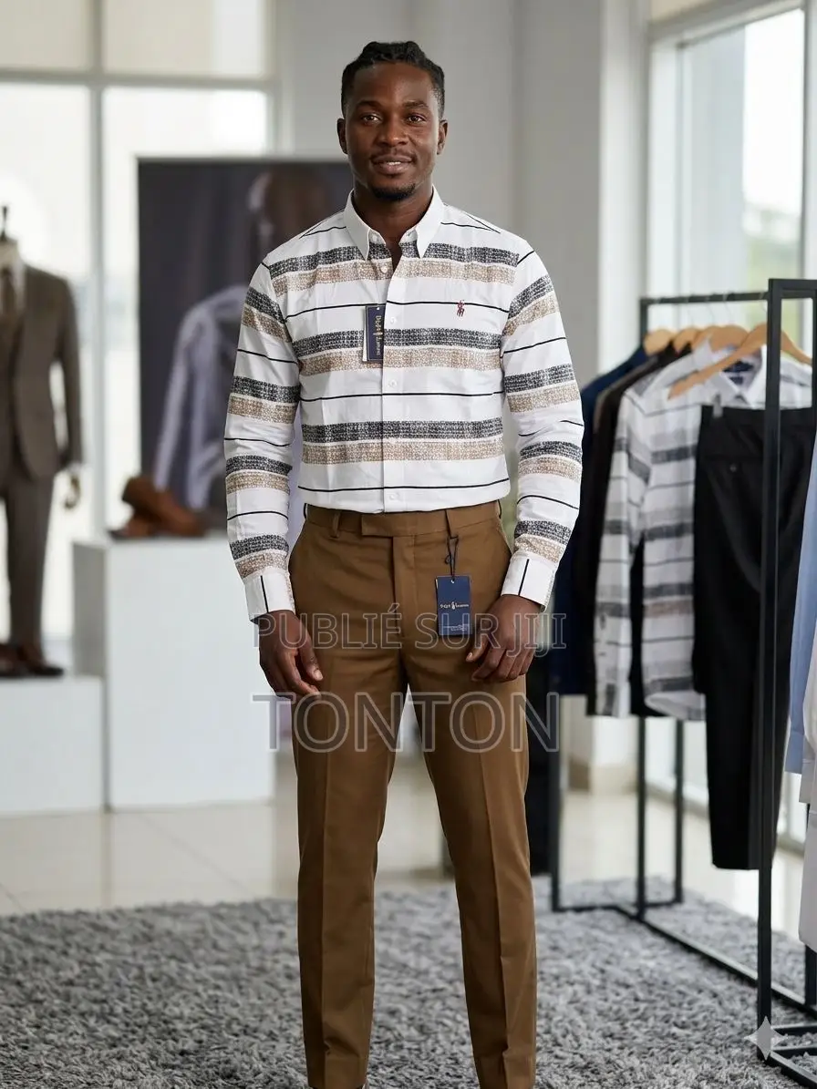 Ensemble Chemise Et Pantalon Kaki
