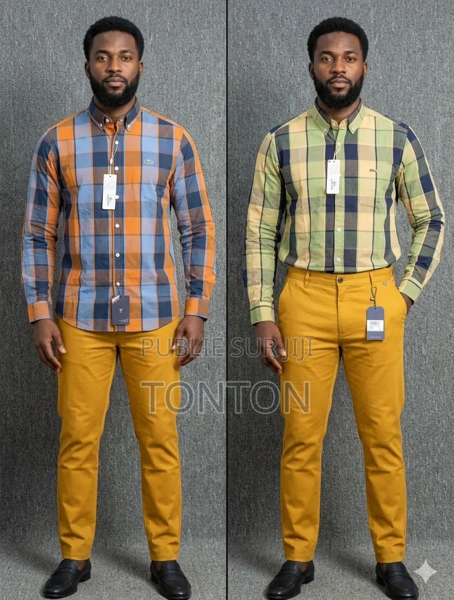 Ensemble Chemise Et Pantalon Kaki