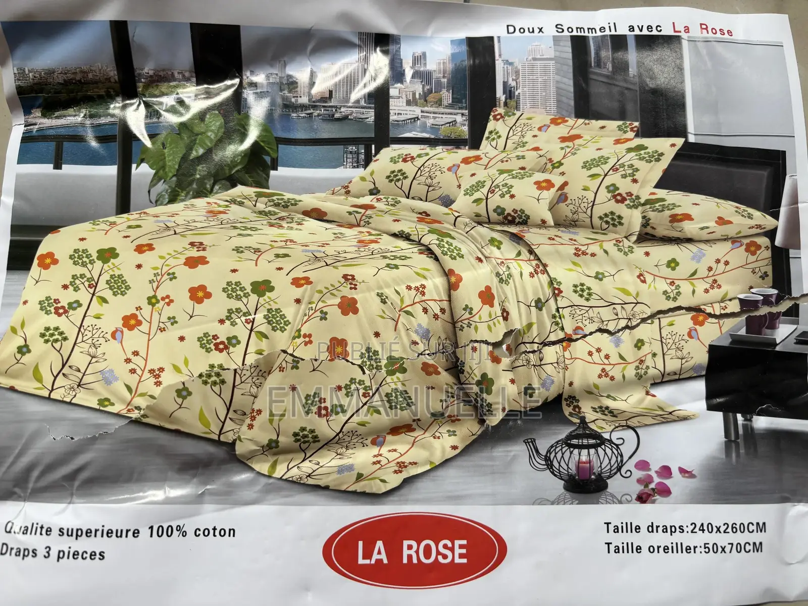 Vente De Draps 100% Coton