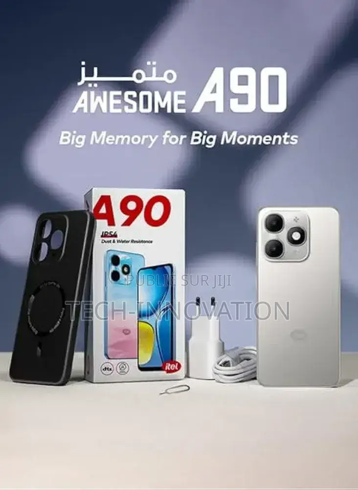Nouveau Itel A90 128 GB Gris