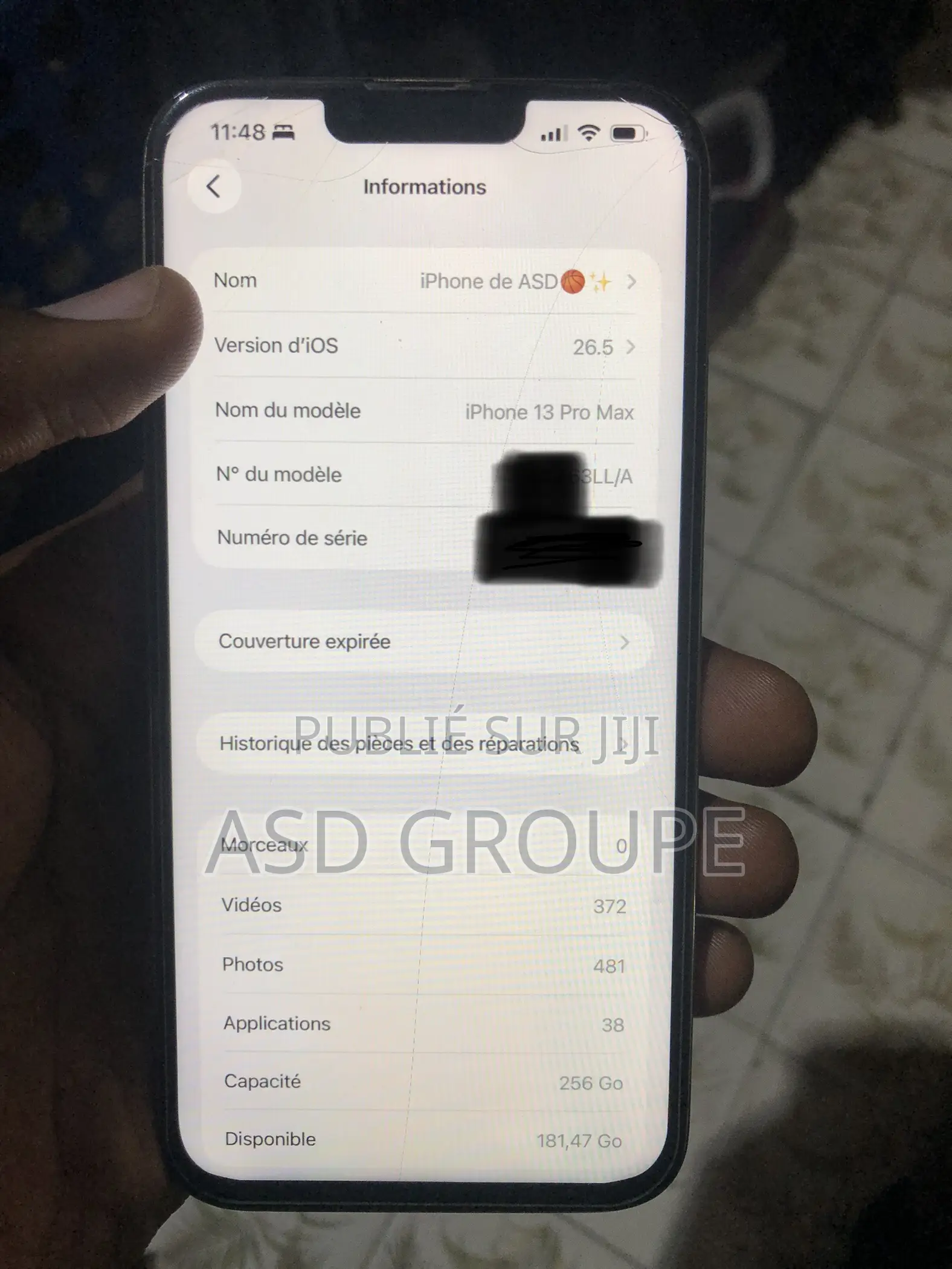 Apple iPhone 13 Pro Max 256 GB Doré