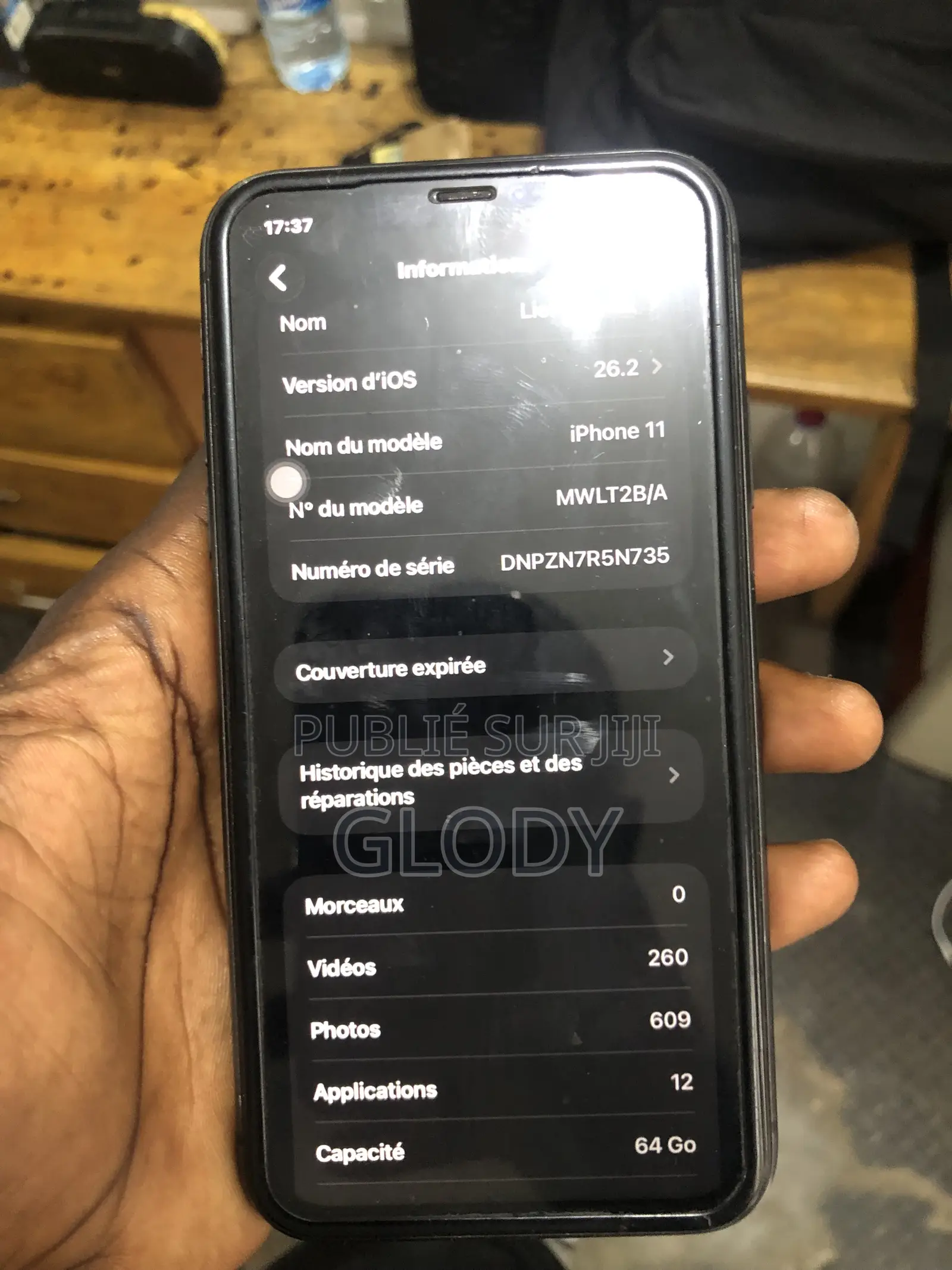 Apple iPhone 11 64 GB Noir