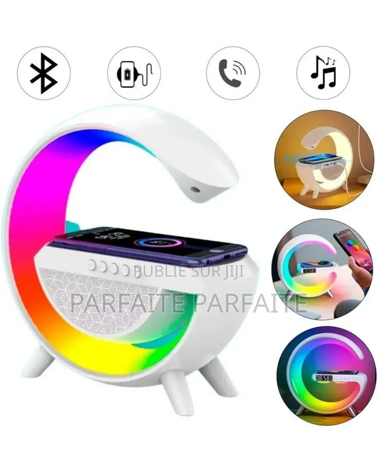 Speaker Bluetooth, Charge Téléphone, Radio, Veilleuse Led