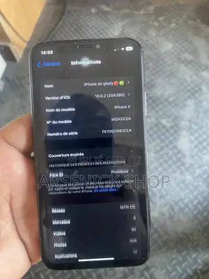 Apple iPhone X 64 GB Noir