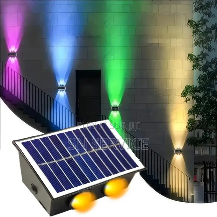 Applique Murale Led Solaire Multi Couleur