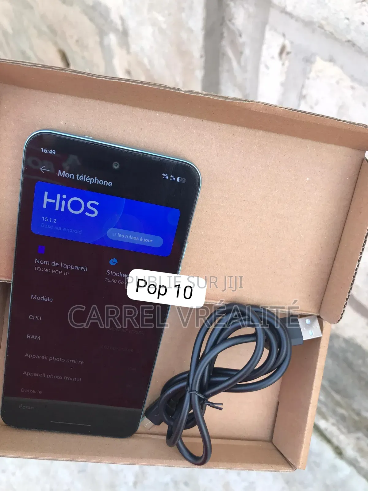 Nouveau Tecno Pop 10 64 GB Gris
